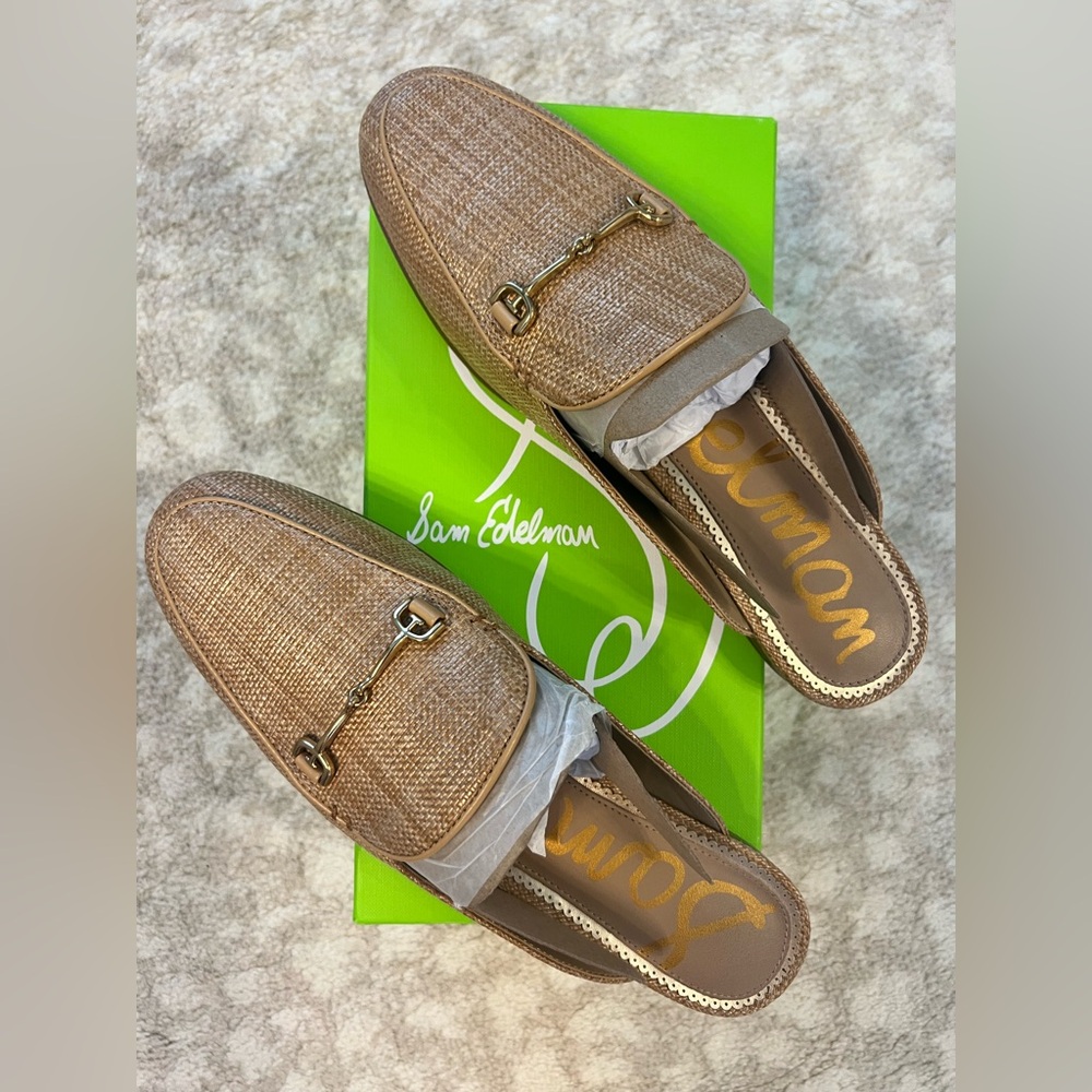 Sam Edelman Tan Linnie Rafia mules - Picture 3 of 8
